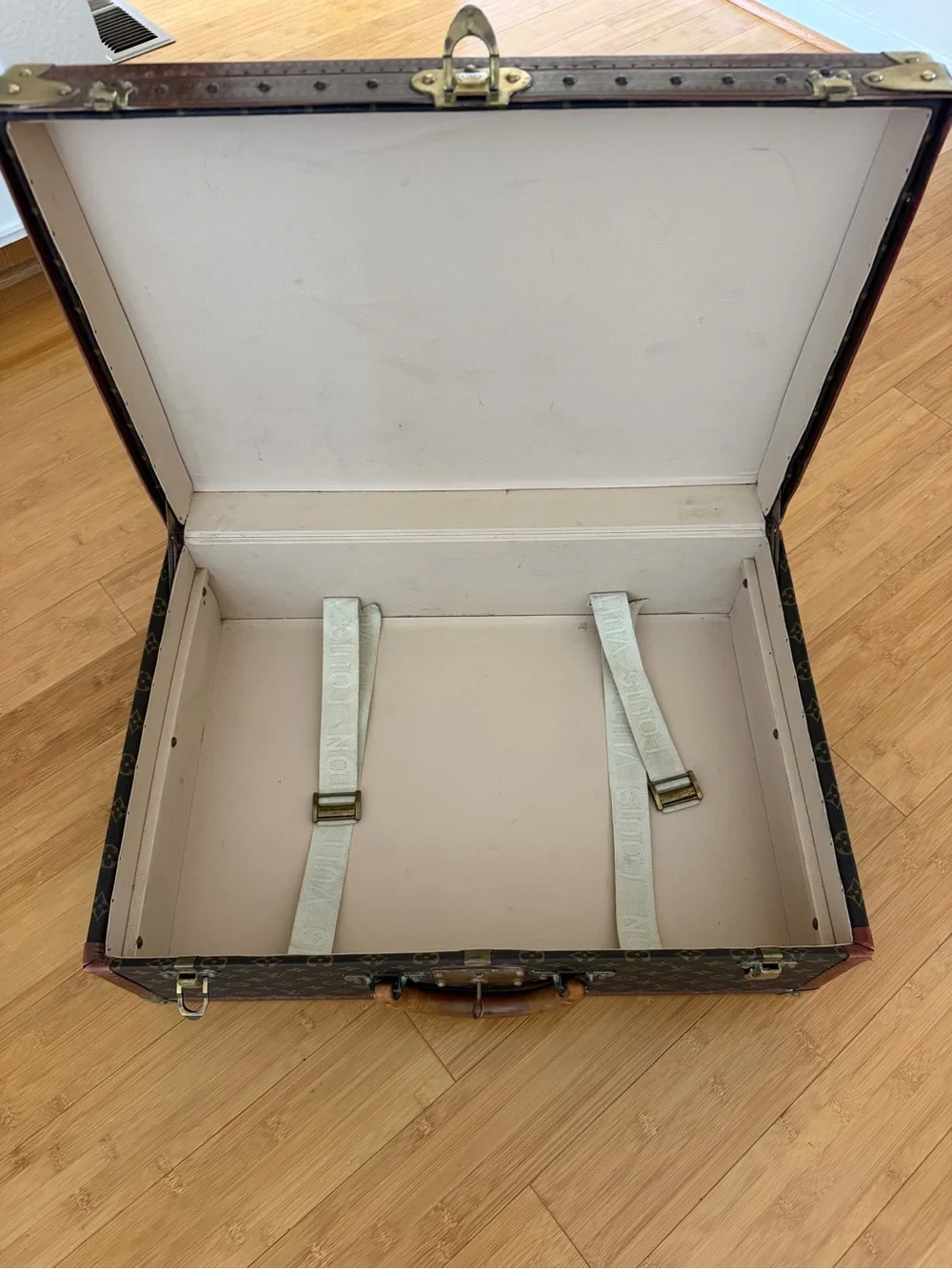 Louis Vuitton Alzer 70 Monogram Trunk Case in Brown & Tan Canvas